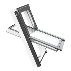 Strešné okno plastové Solid PVC 78x98 APY B900/M4A, RoofLITE+