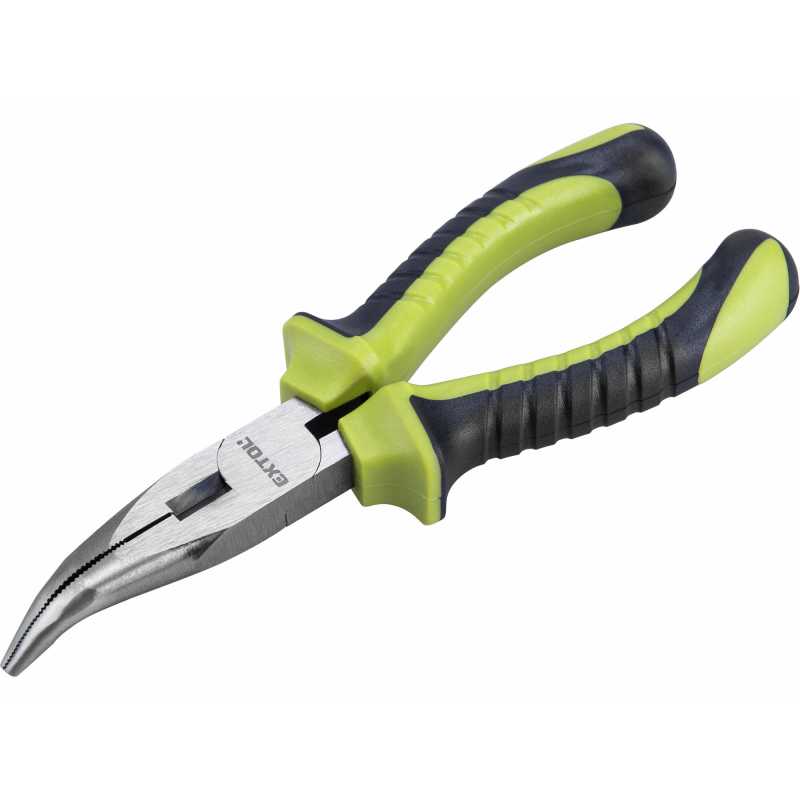 Kliešte pologuľaté zahnuté, 160mm, Extol Craft 7022