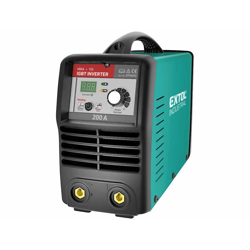 Invertor zvárací 10-200A, 6,8kW, Extol Industrial 8796012