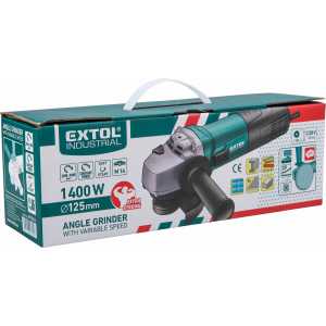 Bruska úhlová 125mm, 1400W, regulace otáček, Extol Industrial 8792014