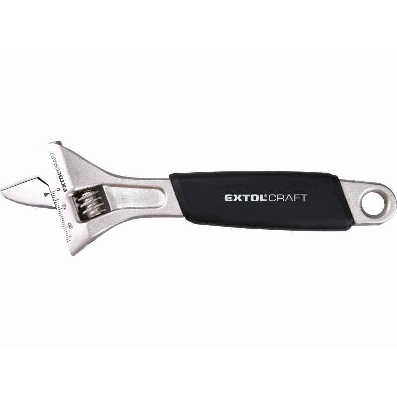 Klíč nastavitelný pochromovaný 8", Extol Craft 6502