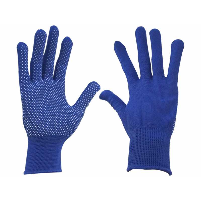 Rukavice polyester, PVC terčíky, 9", Extol Craft 99714