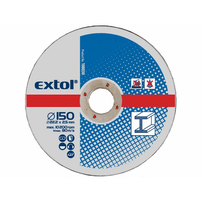 Kotouč řezný na kov 5ks 150x2.5mm, Extol Craft 108030