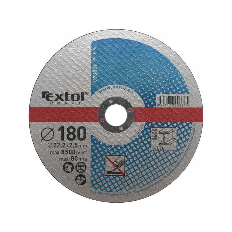 Kotúč rezný na kov 5ks 180x2.5mm, Extol Craft 108040