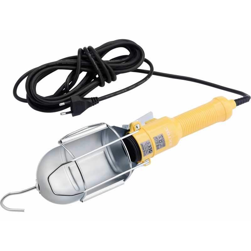 Svítilna pracovní IP20, max. 60W, 230V, 5m kabel, Extol Craft 43290