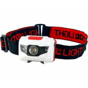 Čelovka 1W + 2LED, 4 režimy...