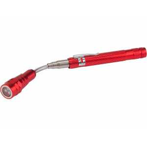 Držák teleskopický ohebný s magnetem a LED světlem, Extol Premium 8863021