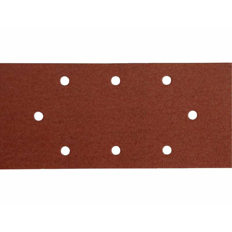 Brusný papír na suchý zip 10ks, 8 otvorů, 93x190mm, P80, Extol Premium 242080