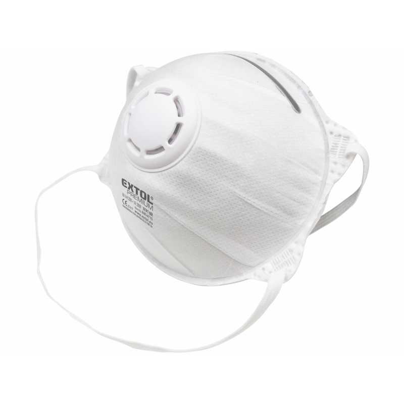 Respirátor s výdychovým ventilom 5ks, Extol Premium 8856715