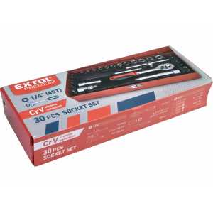 Sada nástrčných kľúčov 30-dielna, Extol Premium 8818361