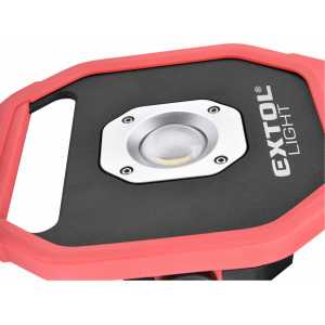 Svietidlo nabíjateľné LED, 10W, 1200lm, 6x1,5V AA, IP54, Extol Craft 43260