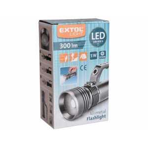 Svietidlo s rukoväťou 5W LED, 300lm, 3xAA, Extol Craft 43150
