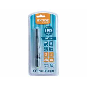 Svietidlo hliníkové, XPG CREE LED, 100lm, 2xAAA, IP54, Extol Craft 43152