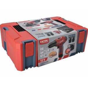 Sada elektronáradia, 2x12V, 1,3 Ah, Extol Premium 8898311