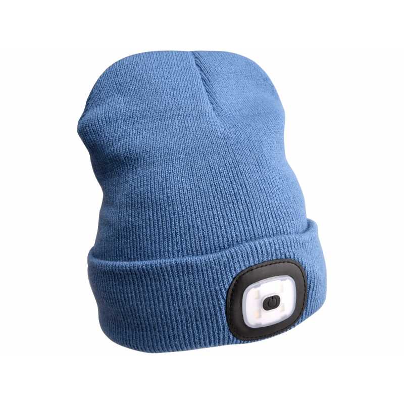 Čepice s čelovým světlem, modrá, Extol Craft 43191