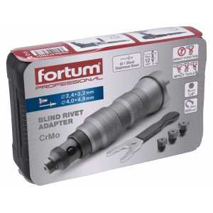 Nadstavec na nitovanie pre AKU skrutkovač, FORTUM 4770651