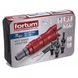 Nadstavec na nitovanie matíc M3-M10 pre AKU, FORTUM 4770654