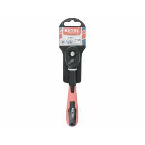 Ráčna 1/4" vyhnutá poplastovaná 72-zubová, Extol Premium 8816408