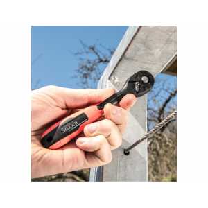 Račňa 1/4" vyhnutá poplastovaná 72-zubová, Extol Premium 8816408