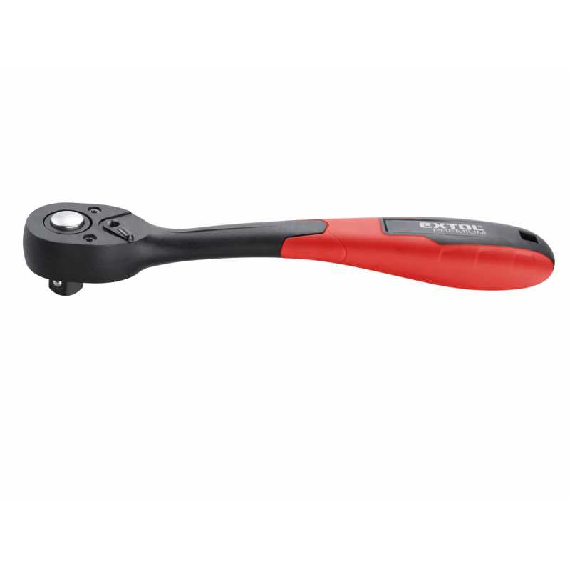 Račňa 1/2" vyhnutá poplastovaná 72-zubová, Extol Premium 8816410