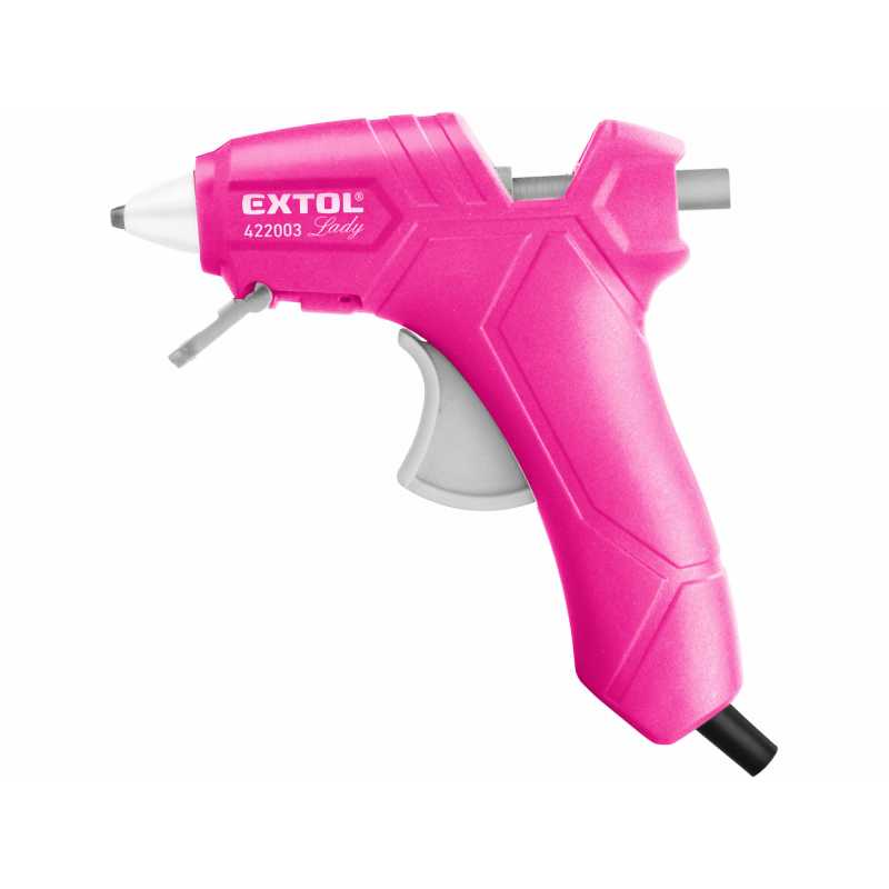 Pistole lepící tavná růžová, Extol Lady 422003