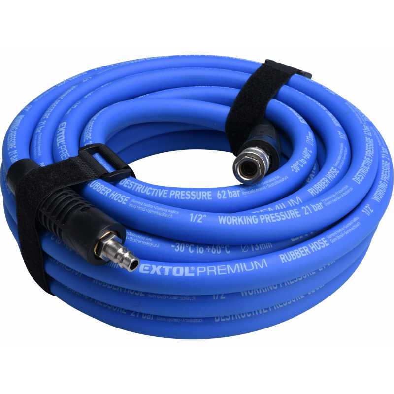 Hadice vzduchová pryžová 1/2", 10m, Extol Premium 8865149
