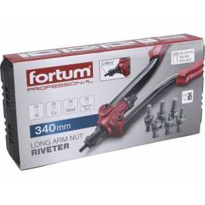 Kliešte nitovacie pákové M3-M10, 340mm, FORTUM, 4770633