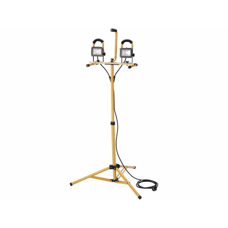 Svietidlo pracovné 2xLED so stojanom, 10/20W, Extol Light 43281