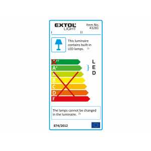 Svietidlo pracovné 2xLED so stojanom, 10/20W, Extol Light 43281