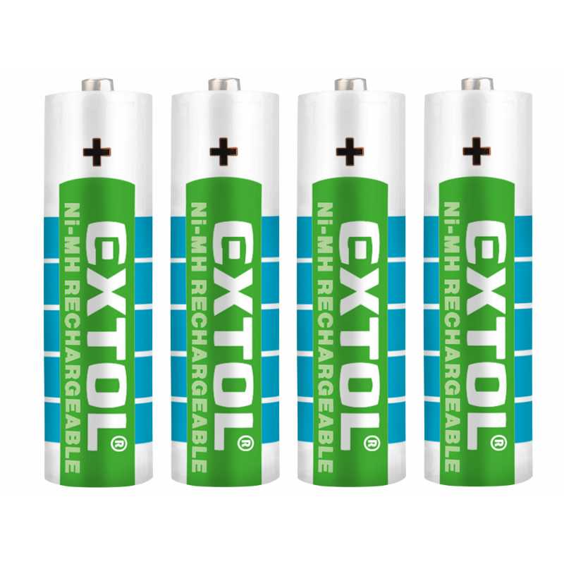 Batéria nabíjateľná AA, NiMH 2400mAh 4ks, Extol Energy 42061