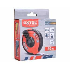 Pásmo měřící ocelové, 20mx13mm, rychlonavíjení, Extol Premium 8821092