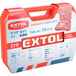 Sada nářadí gola, 56-dílná, Extol Premium 8818420