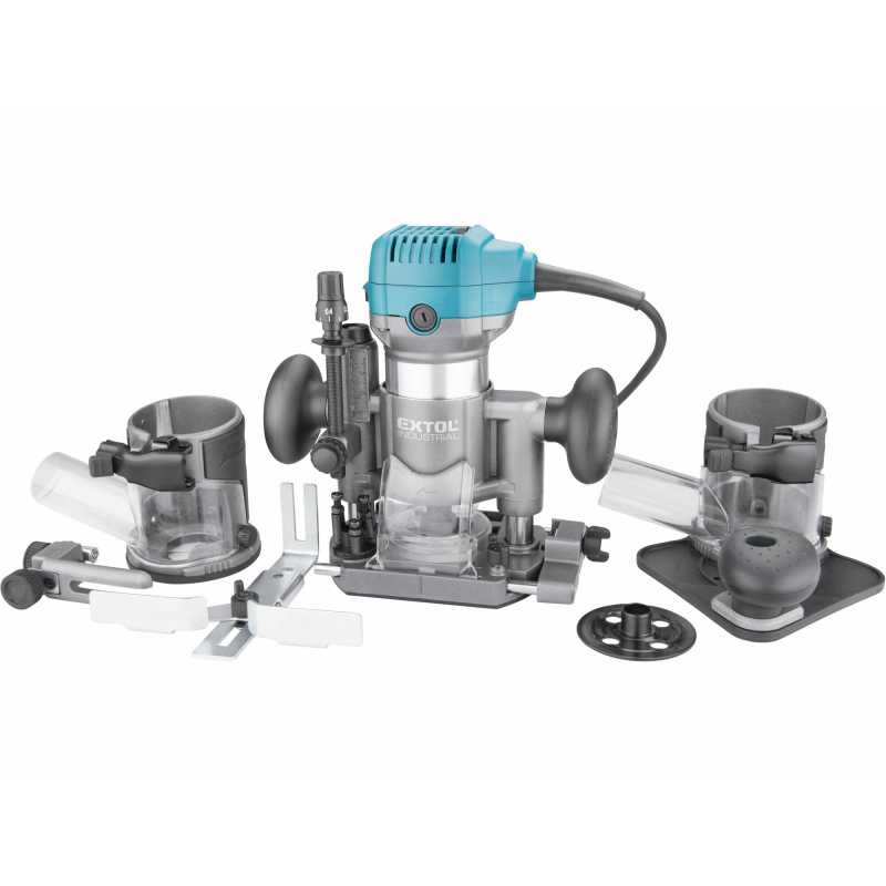 Frézka ohraňovacia jednoručná príkon 710W klieština 6-8mm Extol Industrial 8793302
