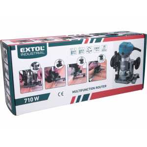 Frézka ohraňovacia jednoručná príkon 710W klieština 6-8mm Extol Industrial 8793302