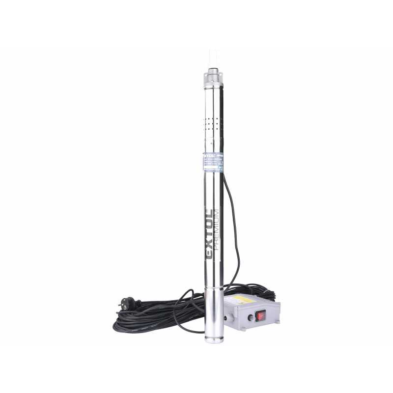 Hlbinné vretenové čerpadlo, 400W, 1000l/hod, max. výtlak 48m, Extol Premium 8895060