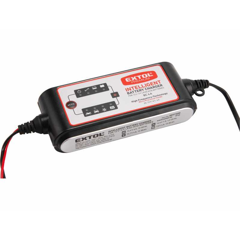 Autonabíjačka inteligentná 4Amp, Extol Premium 8897300
