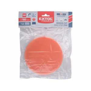 Kotúč leštiaci penový so suchým zipsom, T40, priemer 180mm, EXTOL PREMIUM 8804504