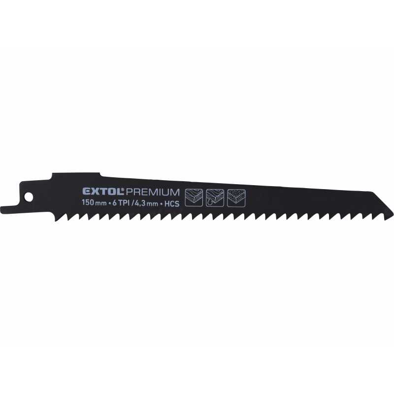 List pilový do ocasní pily 3ks, 150mm, HCS, EXTOL PREMIUM 8806103