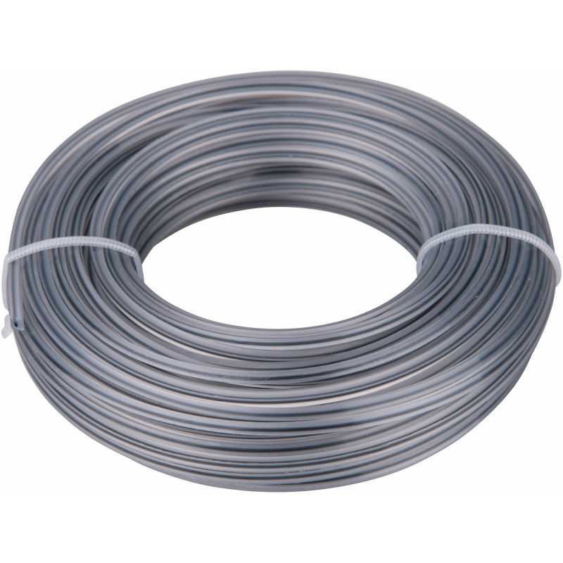Lanko do sekačky 2,4mm, 15m, čtvercový profil, nylon, nylon PA66, EXTOL PREMIUM 8870914