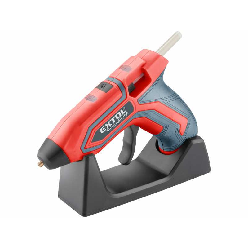 Pištoľ lepiaca tavná AKU, pr.7,2mm, EXTOL PREMIUM 8891500