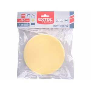 Kotouč leštící pěnový se suchým zipem, T80, průměr 180mm, EXTOL PREMIUM 8804508