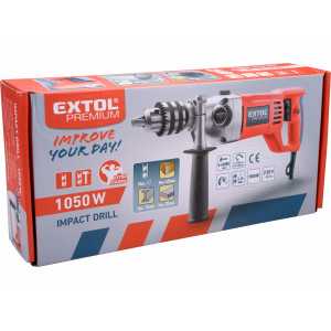 Vŕtačka príklepová dvojrýchlostná, príkon 1050W, EXTOL PREMIUM 8890040