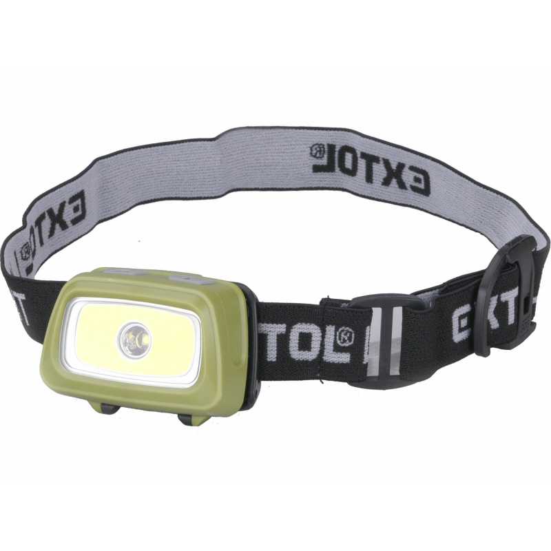 Čelovka 250lm bodová LED, 3x1,5V AAA, EXTOL LIGHT 43108