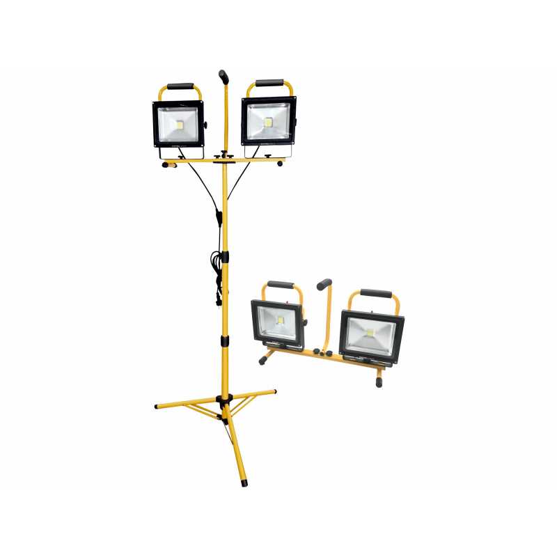 Svítilna LED se stojanem, 2x30W LED, svítivost 2x2400 lumenů, EXTOL LIGHT 43283