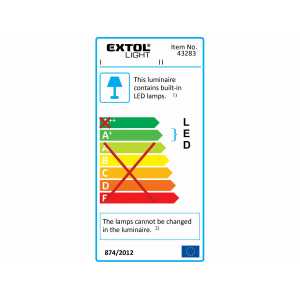 Svietidlo LED so stojanom, 2x30W LED, svietivosť 2x2400 lúmenov, EXTOL LIGHT 43283