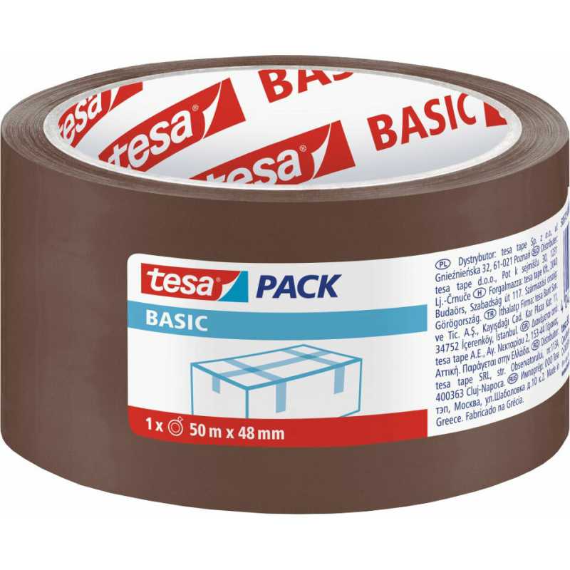 Páska lepiaca 58573, 48mmx50m, nosič PP, hnedá, Tesa 98573