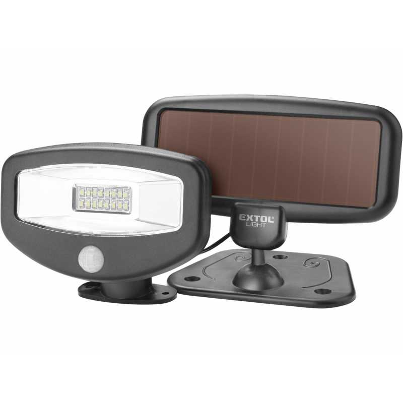 Svietidlo LED solárne s pohybovým senzorom, 16xLED, 100 lm, IPX4, EXTOL LIGHT 43270