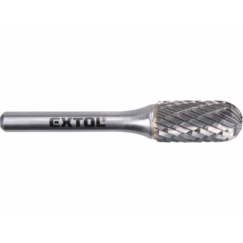 Fréza karbidová valcová, pologuľaté čelo, pr.12mm, EXTOL INDUSTRIAL 8703725
