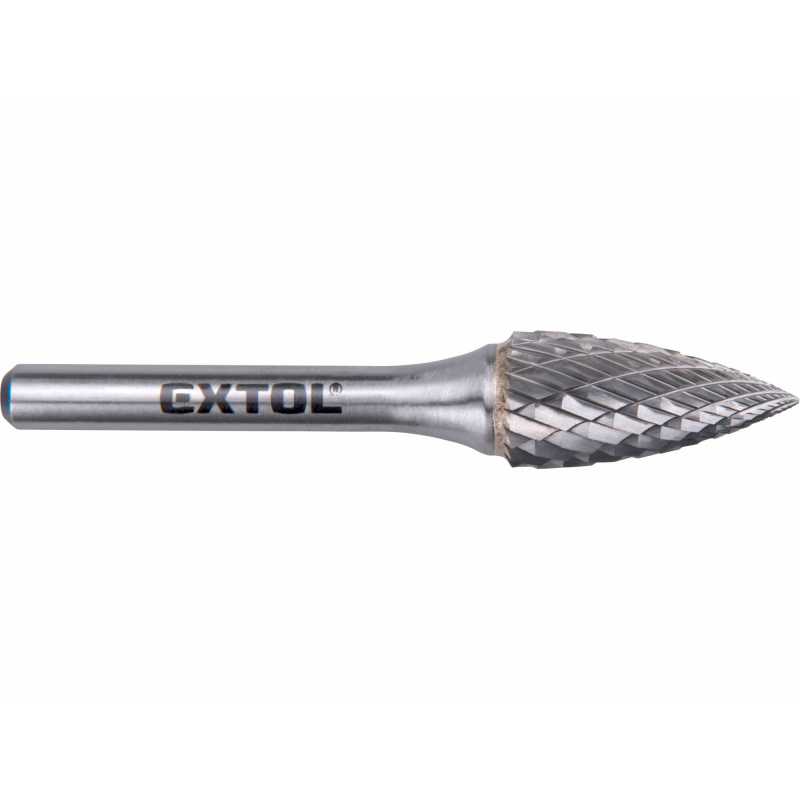 Fréza karbidová konvexná špicatá, pr.12mm, EXTOL INDUSTRIAL 8703765