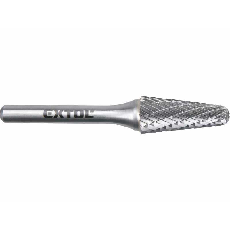 Fréza karbidová kónická, polokulaté čelo, pr.12mm, EXTOL INDUSTRIAL 8703785